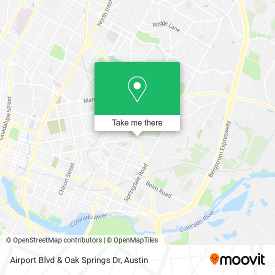 Mapa de Airport Blvd & Oak Springs Dr