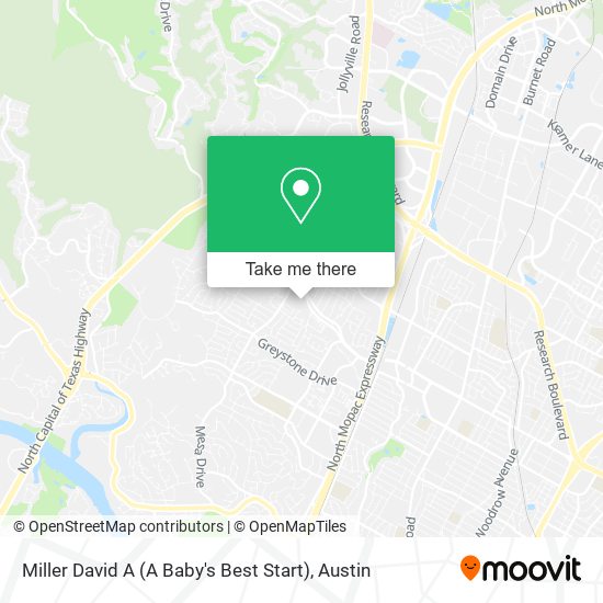 Miller David A (A Baby's Best Start) map