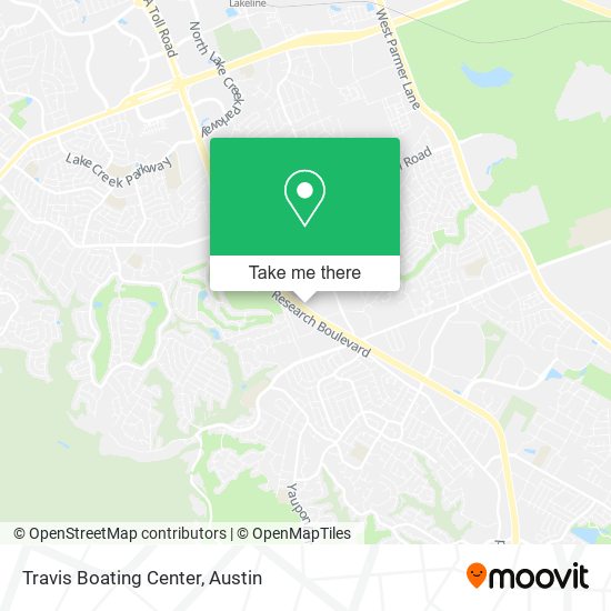 Mapa de Travis Boating Center