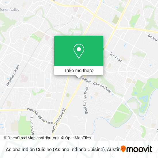 Mapa de Asiana Indian Cuisine (Asiana Indiana Cuisine)