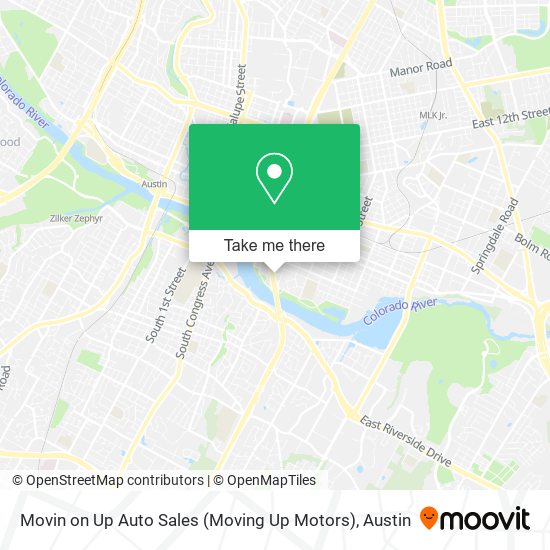 Mapa de Movin on Up Auto Sales (Moving Up Motors)