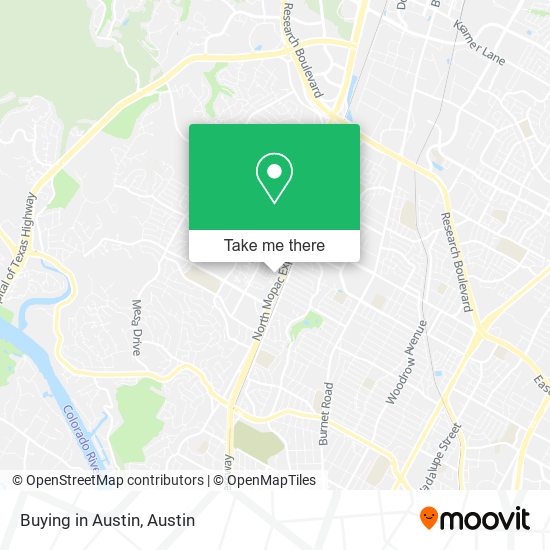 Buying in Austin map