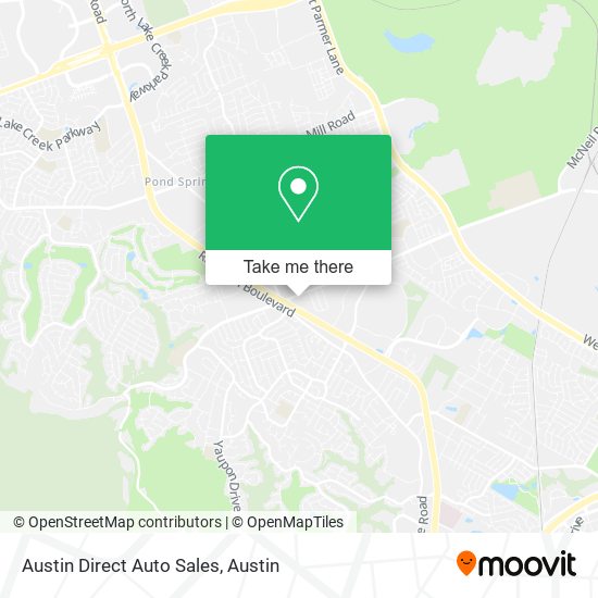 Austin Direct Auto Sales map