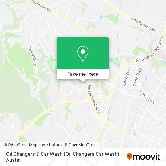 Oil Changers & Car Wash map
