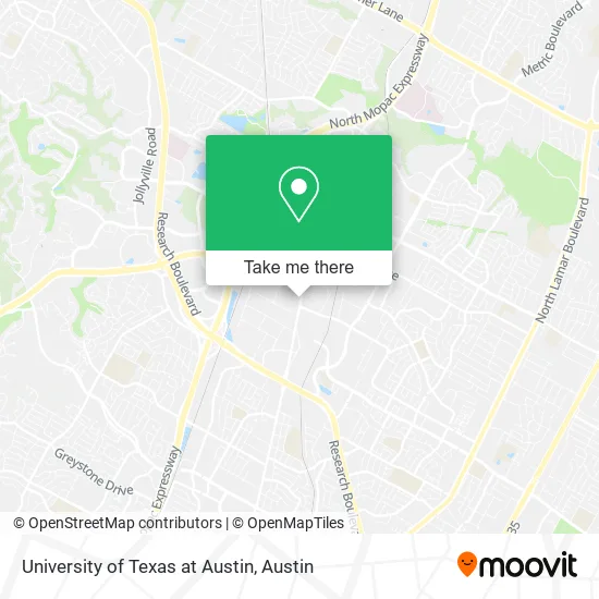University of Texas at Austin map
