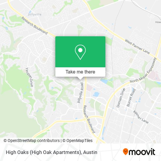 Mapa de High Oaks (High Oak Apartments)