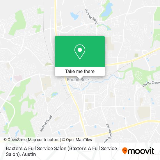 Mapa de Baxters A Full Service Salon (Baxter's A Full Service Salon)