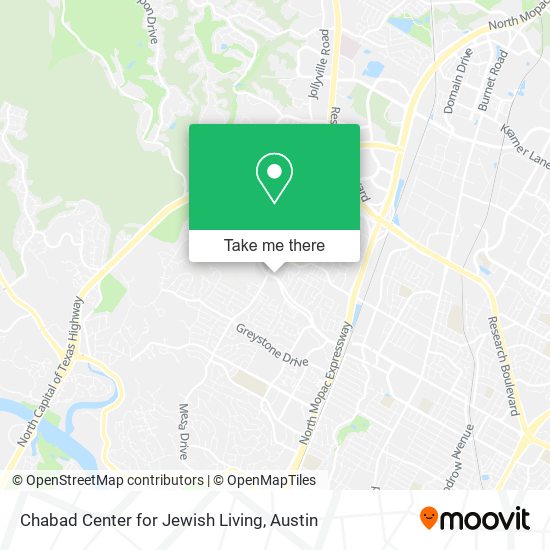 Chabad Center for Jewish Living map