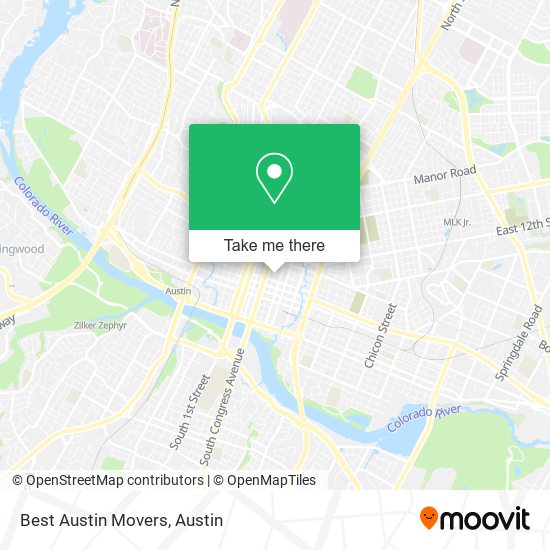 Best Austin Movers map