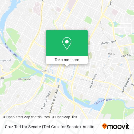 Mapa de Cruz Ted for Senate
