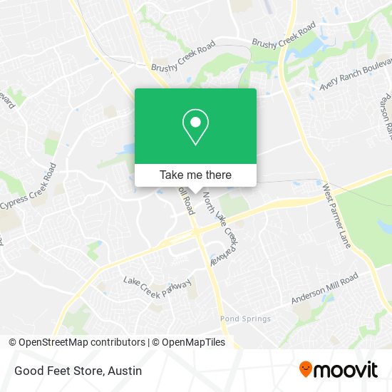 Good Feet Store map