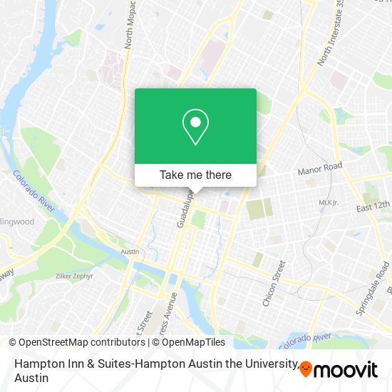 Mapa de Hampton Inn & Suites-Hampton Austin the University