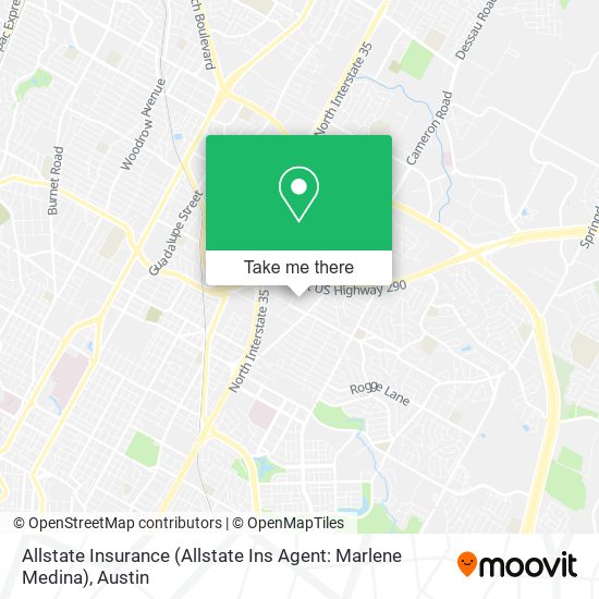Mapa de Allstate Insurance (Allstate Ins Agent: Marlene Medina)