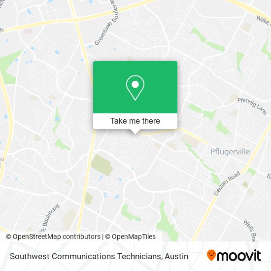 Southwest Communications Technicians map