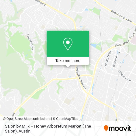 Mapa de Salon by Milk + Honey Arboretum Market (The Salon)