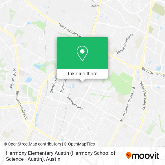 Mapa de Harmony Elementary Austin (Harmony School of Science - Austin)