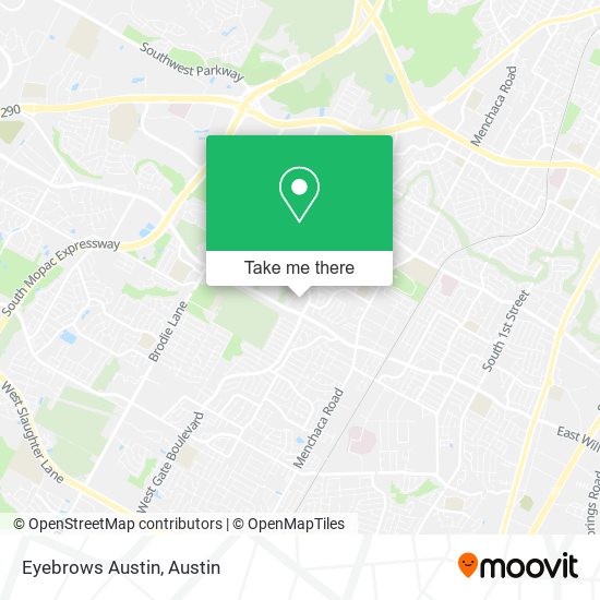 Eyebrows Austin map