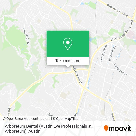 Mapa de Arboretum Dental (Austin Eye Professionals at Arboretum)