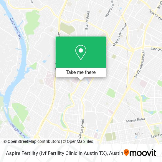 Mapa de Aspire Fertility (Ivf Fertility Clinic in Austin TX)