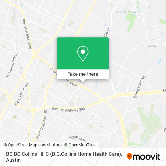 Mapa de BC BC Collins HHC (B.C.Collins Home Health Care)