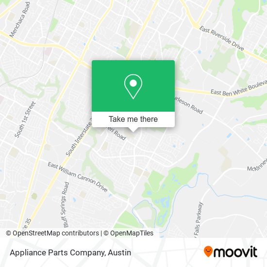 Appliance Parts Company map