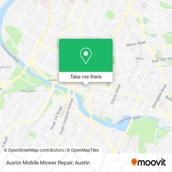Austin Mobile Mower Repair map