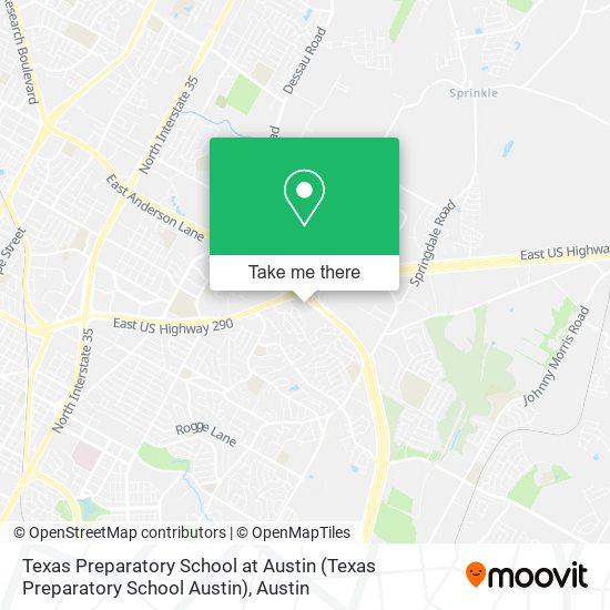 Texas Preparatory School at Austin map