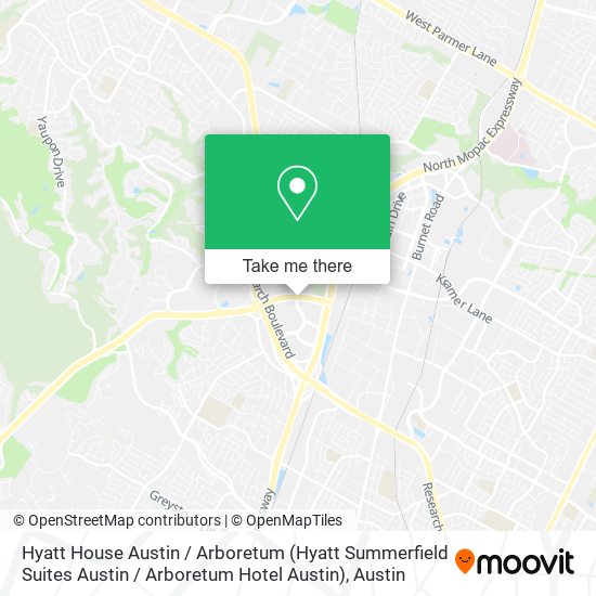 Mapa de Hyatt House Austin / Arboretum (Hyatt Summerfield Suites Austin / Arboretum Hotel Austin)