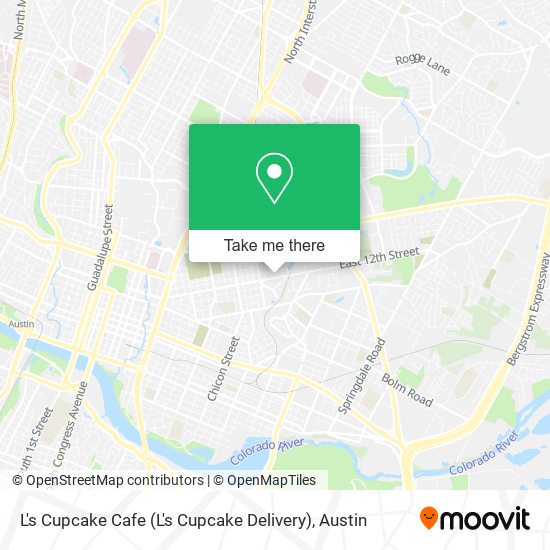 L's Cupcake Cafe map