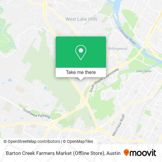 Mapa de Barton Creek Farmers Market (Offline Store)