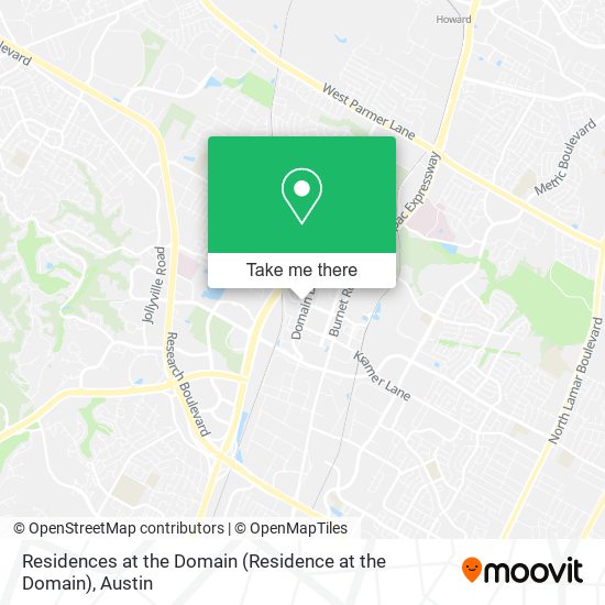 Mapa de Residences at the Domain