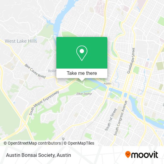 Austin Bonsai Society map