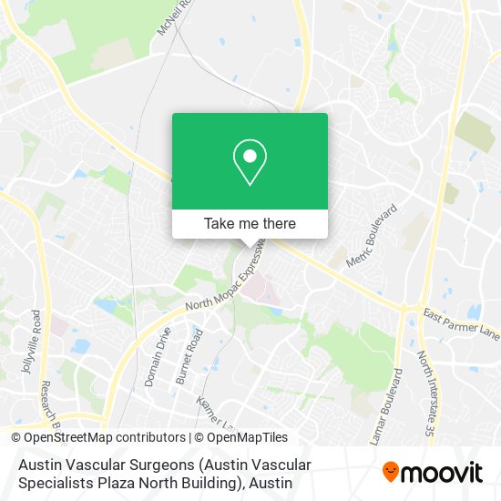 Mapa de Austin Vascular Surgeons (Austin Vascular Specialists Plaza North Building)