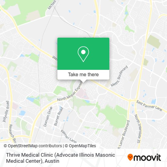 Thrive Medical Clinic (Advocate Illinois Masonic Medical Center) map