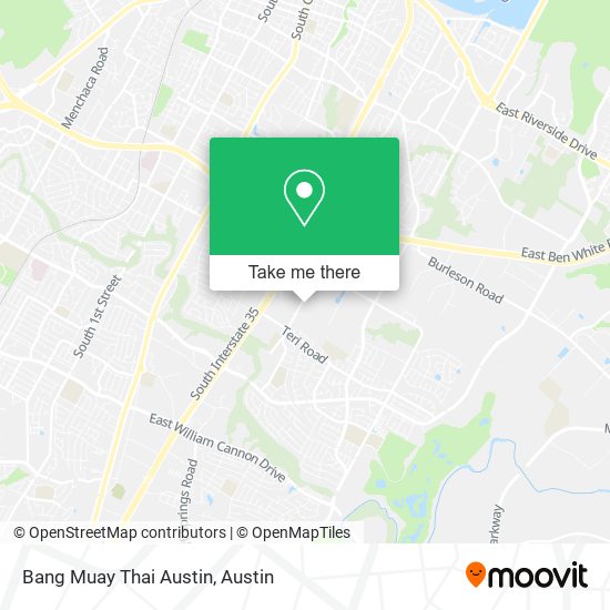 Bang Muay Thai Austin map