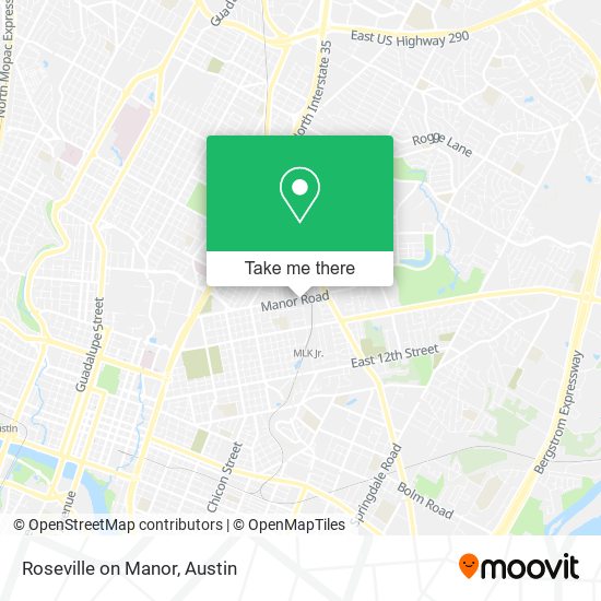 Roseville on Manor map