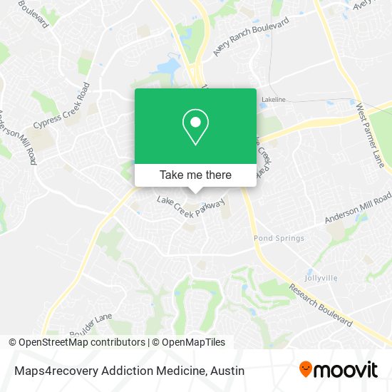 Mapa de Maps4recovery Addiction Medicine