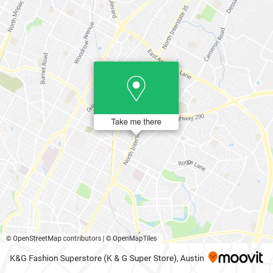 Mapa de K&G Fashion Superstore (K & G Super Store)