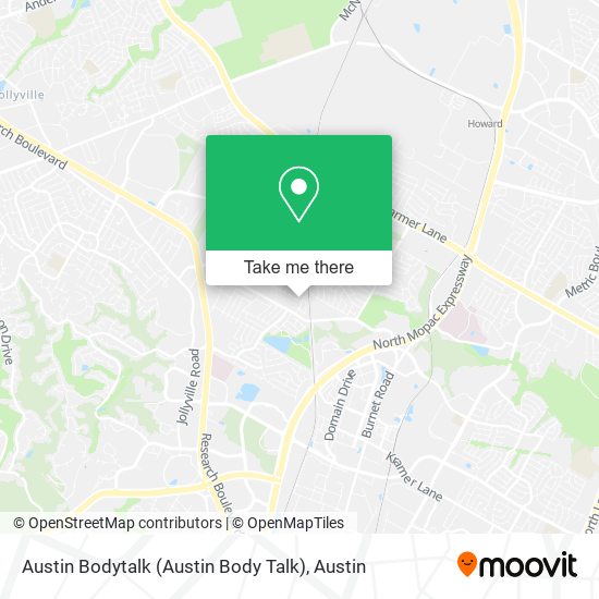 Austin Bodytalk (Austin Body Talk) map