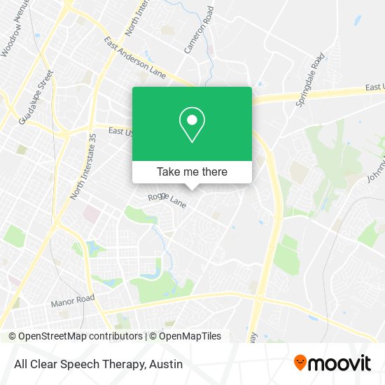 All Clear Speech Therapy map