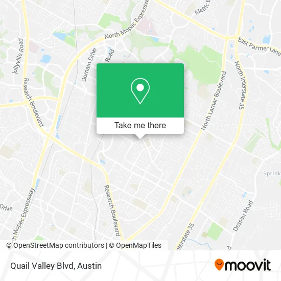 Quail Valley Blvd map