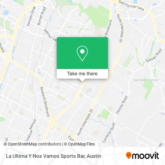 La Ultima Y Nos Vamos Sports Bar map