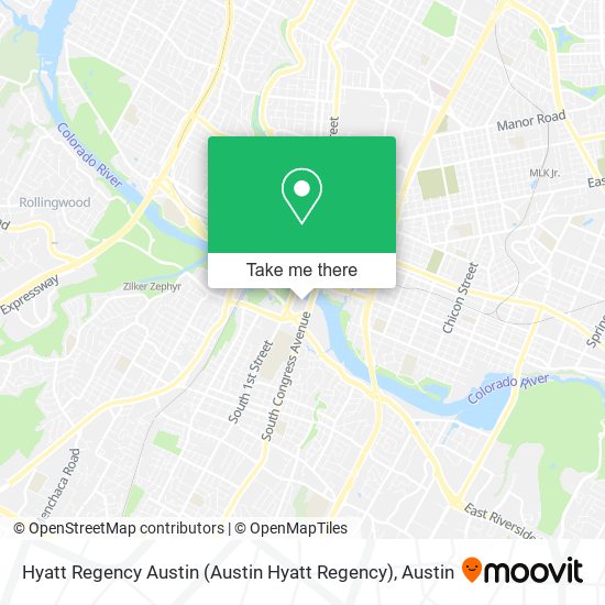 Mapa de Hyatt Regency Austin