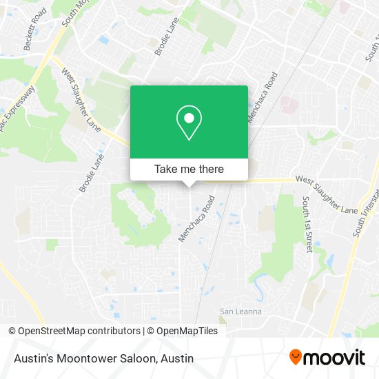 Mapa de Austin's Moontower Saloon