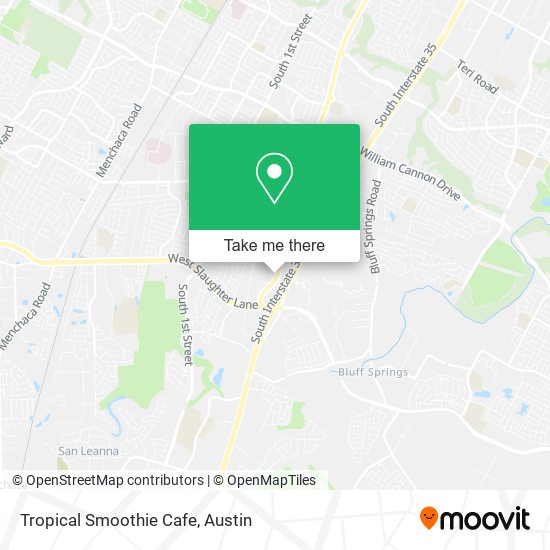 Tropical Smoothie Cafe map