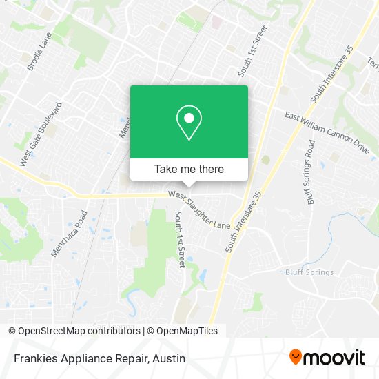 Mapa de Frankies Appliance Repair