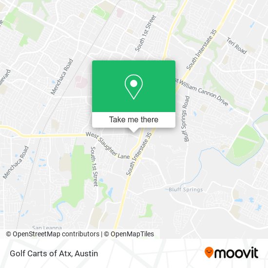 Mapa de Golf Carts of Atx