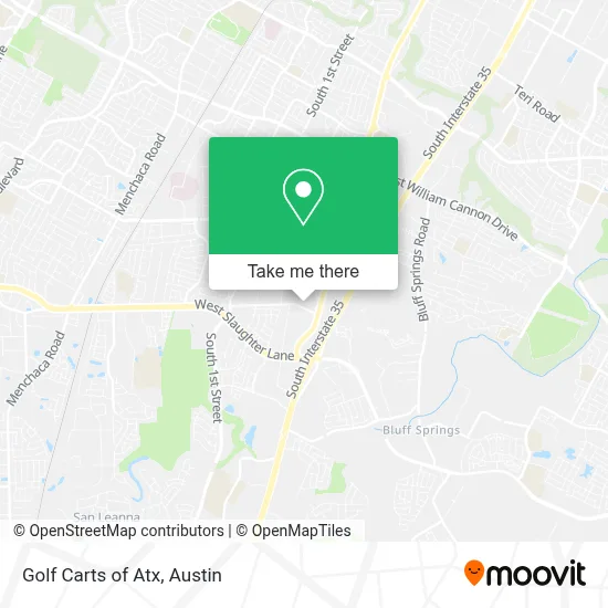 Golf Carts of Atx map