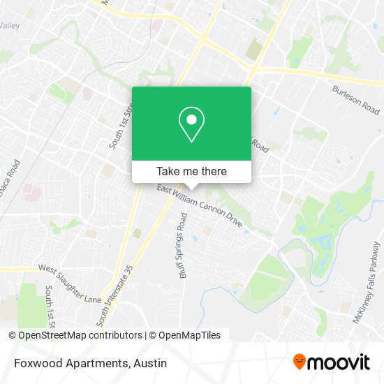Mapa de Foxwood Apartments