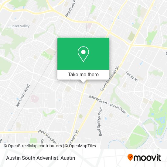 Austin South Adventist map